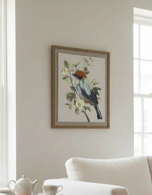 Cuadro Pajarito en Óleo – 50x40 cm