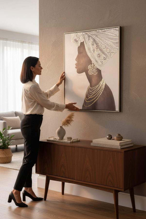 Cuadro Mujer con Turbante 100x80 cm