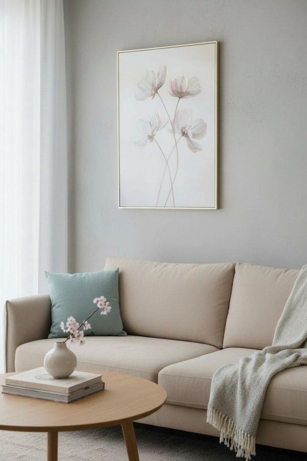 lifestyle-shot-068241c8-8c3d-47ab-9db2-5e9a43c0746b Cuadro Flores con Reflejos 90x60 cm