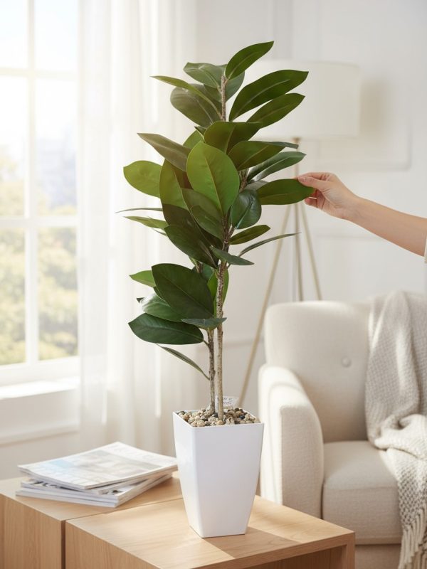 Gomero Artificial con Macetero 90 cm