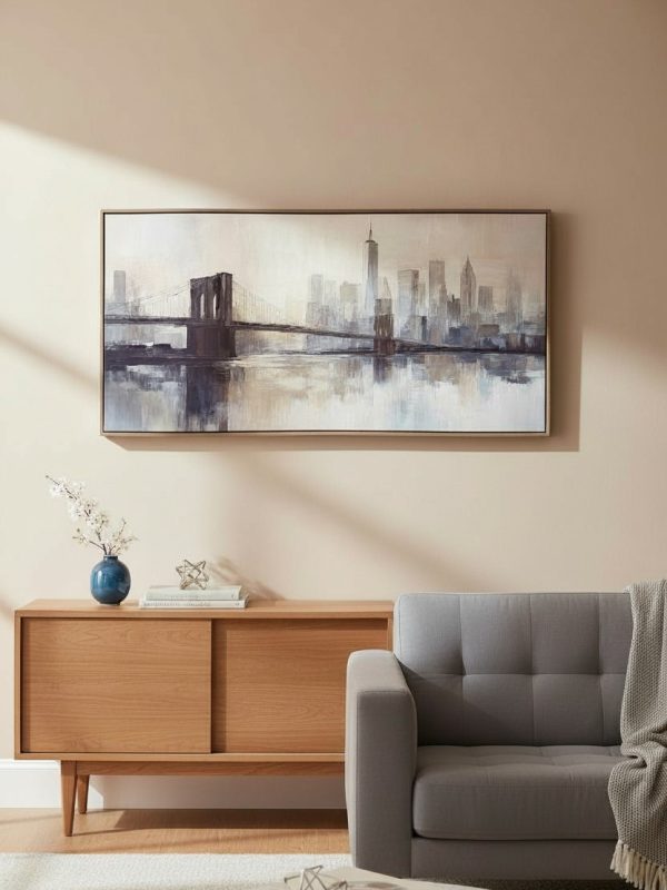 Cuadro Skyline Urbano 120×60 cm