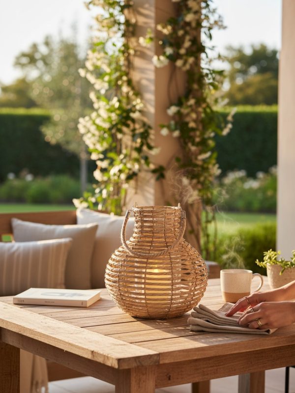 Farol Tejido Claro 26 cm