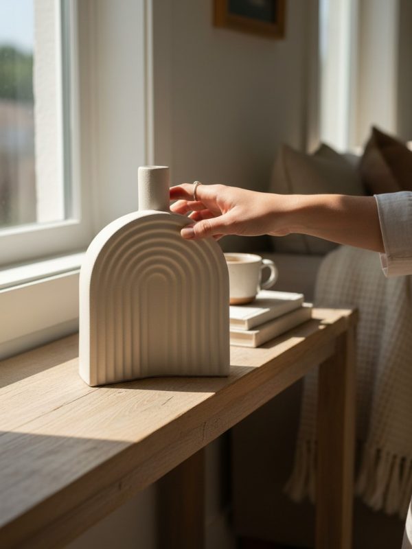 lifestyle-shot-6824f9e8-3f5b-47f9-8fdd-ff54e4e4871d Florero de Cerámica Blanca 22×16 cm