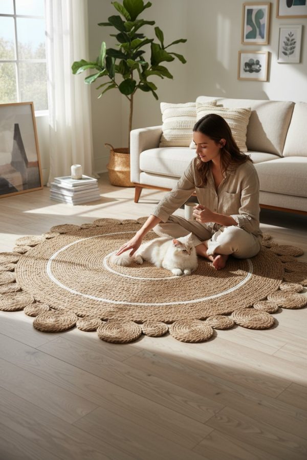 Alfombra de Yute Café 1.50 mt