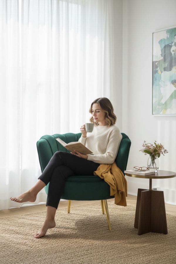 Poltrona Verde - Elegancia Moderna
