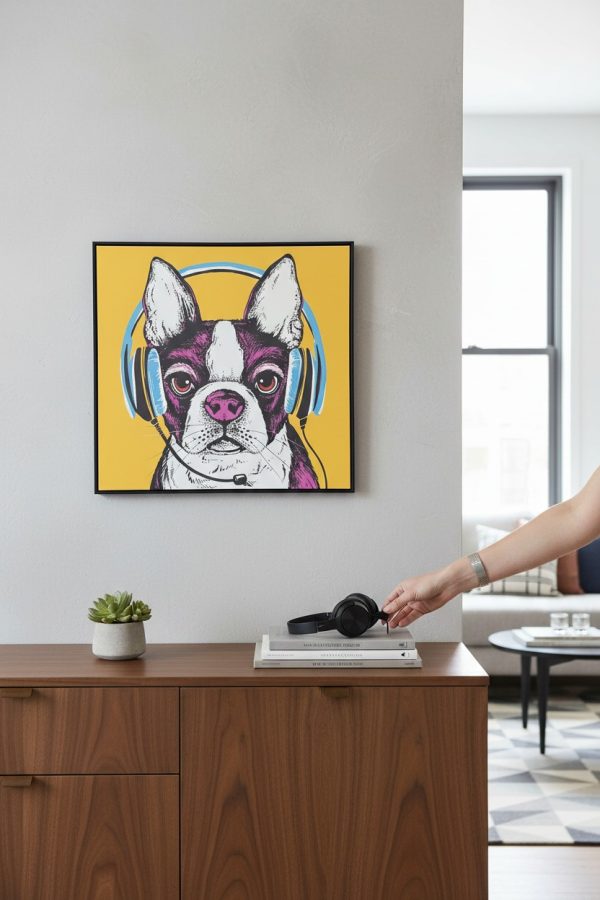Cuadro Bulldog 60×60 cm
