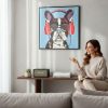 Cuadro Bulldog 60×60 cm