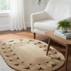 Alfombra de Yute Ovalada 120×80 cm