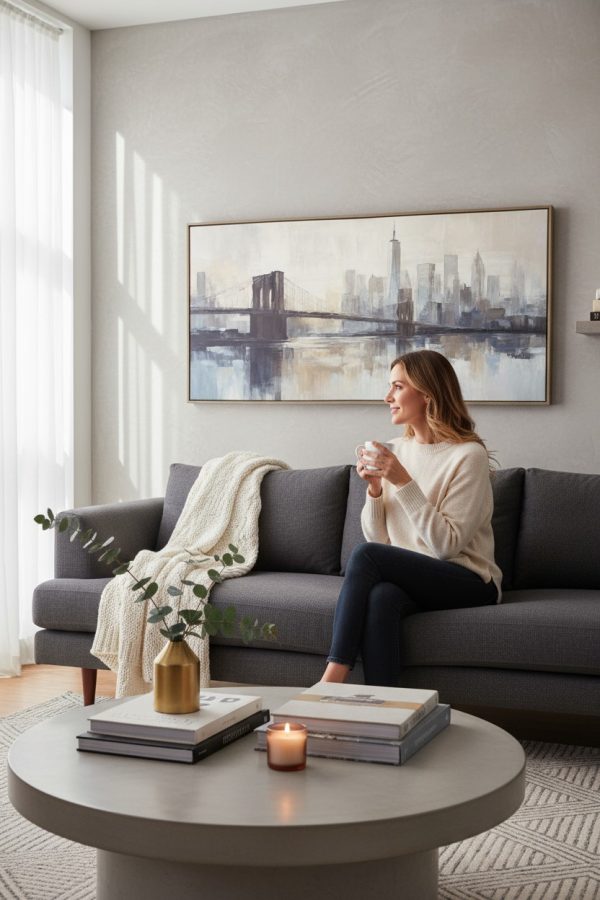 Cuadro Skyline Urbano 120×60 cm