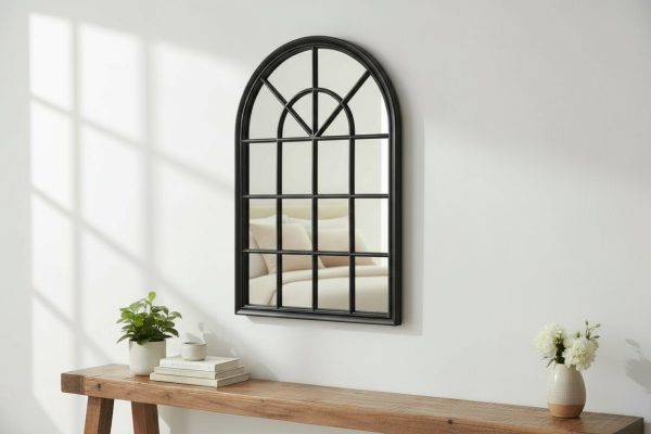 Espejo Ventana Catedral Black 97×65 cm