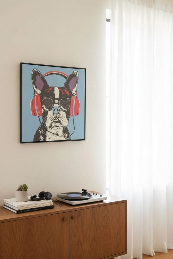 Cuadro Bulldog 60×60 cm