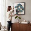 lifestyle-shot-c06ab5d8-83bb-40c1-9148-403ebfe3ebe0 Cuadro Hojas Ginkgo Turquesa 60x60 cm