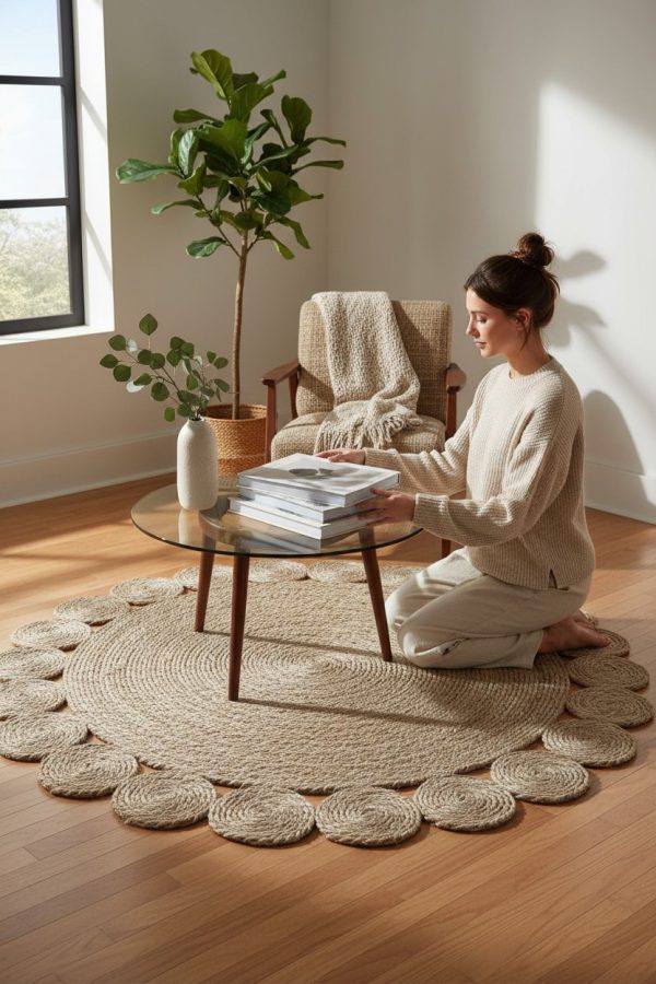 Alfombra de Yute Flor 1.20 m