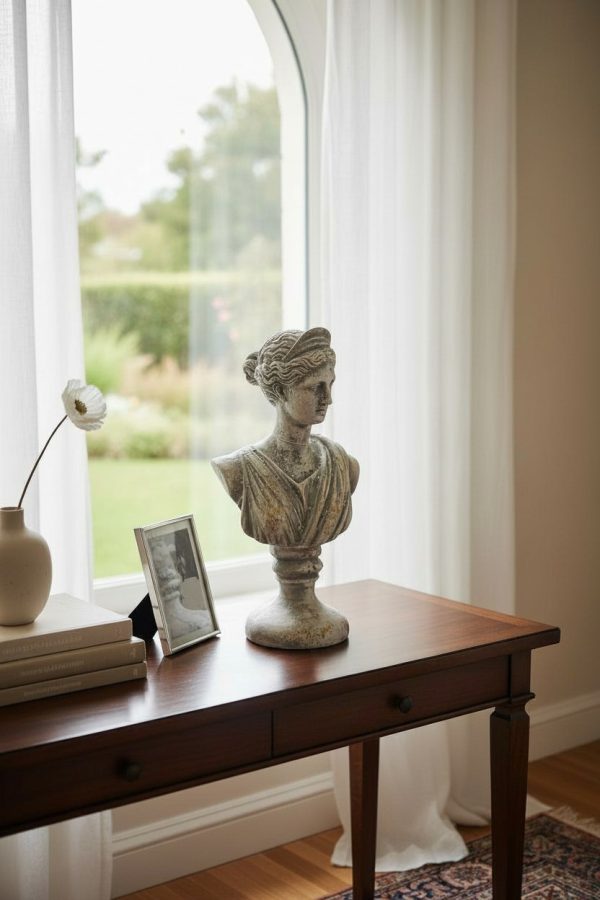 Escultura Romana Cemento 30x16 cm